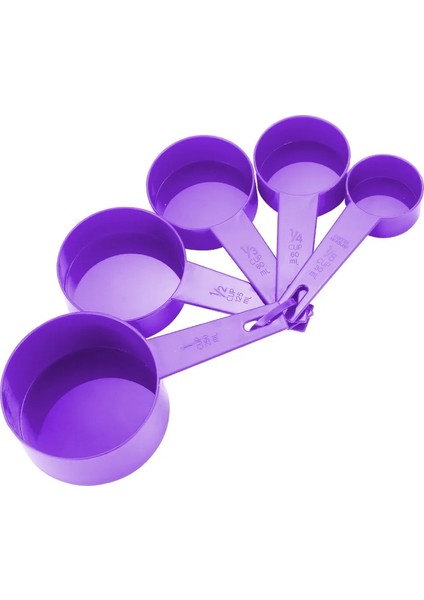 5 Adet Fincan Mor Tarzı Mutfak Gereçleri Ölçme Kaşığı Seti Çay Kaşığı Kahve Şeker Kepçe Kek Pişirme Ölçme Fincanları Mutfak Pişirme Pişirme Araçları (Yurt Dışından)