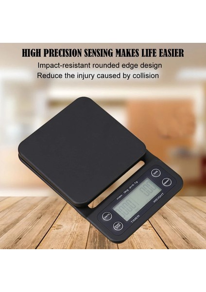 5kg 0.1g Tarzı 3kg.1g 5kg.1g Zamanlayıcılı Damla Kahve Tartısı Taşınabilir Elektronik Dijital Mutfak Yüksek Hassasiyetli LCD Ekran Elektronik Tartı (Yurt Dışından) fiyatları