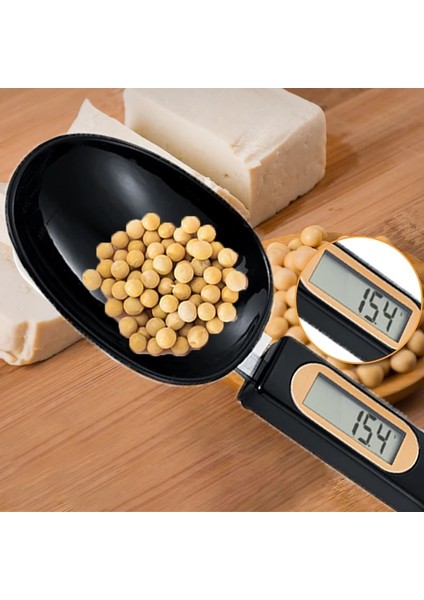 Siyah Stil 500G.1G Yaratıcı Ölçme Kaşığı Ölçeği Mini Elektronik Teraziler Taşınabilir Ölçme Kaşığı Un Baharat Ölçeği Denge Mutfağı (Yurt Dışından) modelleri