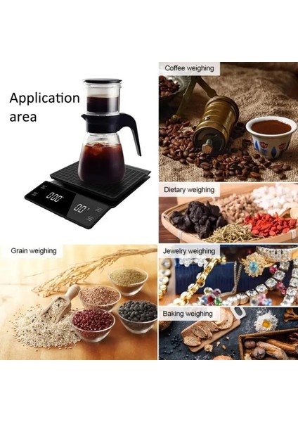 Siyah Stil LCD Dijital Elektronik Damla Kahve Ölçeği Zamanlayıcı ile 3 kg 0.1g Siyah Mutfak Pişirme Kahve Ağırlık Dengesi USB Damla Ölçeği Ev (Yurt Dışından) indirimleri
