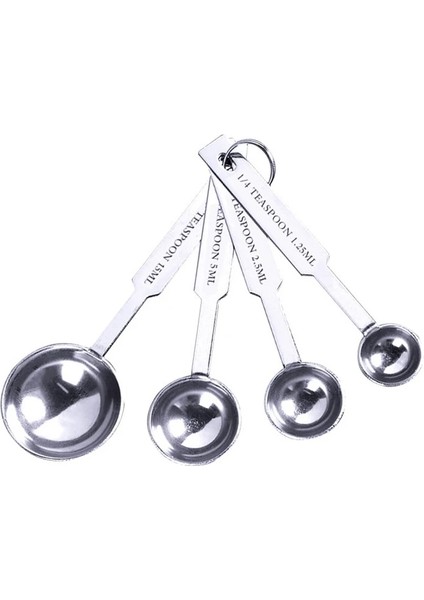 4 Adet-Takım Tarzı Adet Paslanmaz Çelik Ölçü Kaşıkları Çok Amaçlı Kaşıklarbardak Ölçü Kabı Ölçü Kaşığı Aletler Pp Pişirme Aksesuarları (Yurt Dışından)