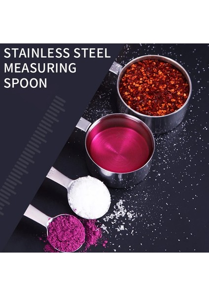 4 Adet-Takım Tarzı Adet Paslanmaz Çelik Ölçü Kaşıkları Çok Amaçlı Kaşıklarbardak Ölçü Kabı Ölçü Kaşığı Aletler Pp Pişirme Aksesuarları (Yurt Dışından) modelleri