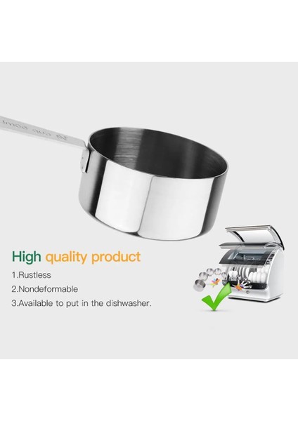 Siyah Stil 10 Parça Ölçme Fincanları Ölçme Kaşığı Seti Paslanmaz Çelik Ölçme Fincan Kaşığı Pişirme Için Çay Kahve Mutfak Ölçme Araçları (Yurt Dışından) indirimleri