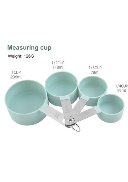 Kırmızı Stil 8 Adet Ölçme Kaşıklarıcup Seti Çay Kahve Ölçme Araçları Sıvı Un Pişirme Aksesuarları Mutfak Aletleri Paslanmaz Çelik Saplı (Yurt Dışından) indirimleri