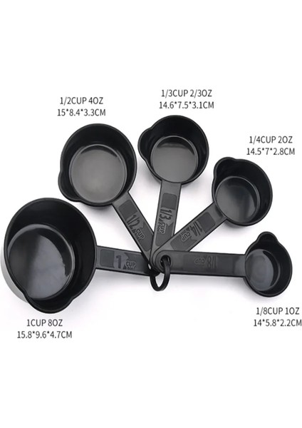 Lacivert-5'li Fincan Stili Çok Işlevli Amaçlı Kahve Kaşıklarıbardak Ölçüm Aletleri Pp Pişirme Aksesuarları Plastik Saplı Pişirme Mutfak Aletleri (Yurt Dışından) modelleri