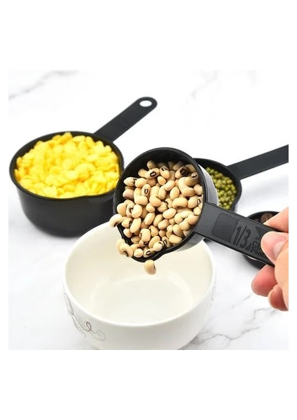 Lacivert-5'li Fincan Stili Çok Işlevli Amaçlı Kahve Kaşıklarıbardak Ölçüm Aletleri Pp Pişirme Aksesuarları Plastik Saplı Pişirme Mutfak Aletleri (Yurt Dışından) indirimleri