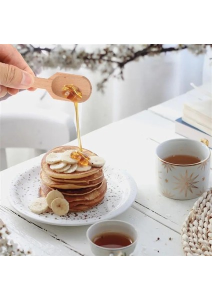 8X3CM Tarzı 5 Adet Ahşap Yuvarlak Saplı Kepçe Çay Kaşığı Mini Küçük Tuz Kürek Süt Tozu Kahve Kaşığı Çeşni Kaşık Teaware Aksesuarları (Yurt Dışından) modelleri