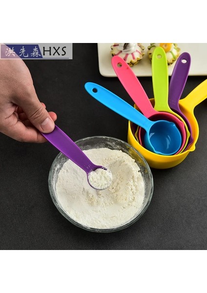 D Stili 5 Adet Çok Amaçlı Kaşık Ölçme Aletleri Pişirme Aksesuarları Plastik Ölçme Kaşıkları Mutfak Aletleri (Yurt Dışından) fırsatları