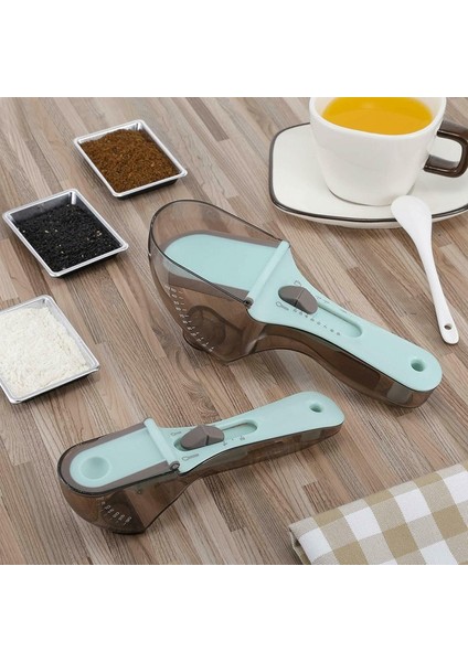 Açık Gri Tarzı 2 Adet Çok Amaçlı Kaşıkbardak Seti Ölçme Araçları Pp Pişirme Aksesuarları Ayarlanabilir Plastik Saplı Mutfak Aletleri Pişirme Gereçleri (Yurt Dışından) modelleri