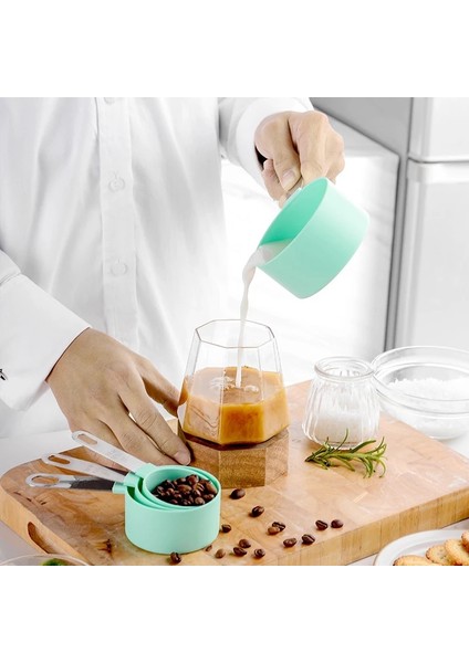 Turuncu Tarzı Ölçme Kaşık Seti Ölçme Fincan Seti Çay Kahve Ölçme Aletleri Sıvı Un Pişirme Pişirme Mutfak Aksesuarları (Yurt Dışından) indirimleri