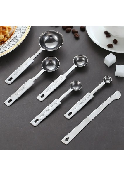 6 Adet Tarzı Adet Mutfak Ölçü Kaşığı Çay Kaşığı Kahve Şeker Kaşık Kek Pişirme Un Ölçü Fincanları Mutfak Pişirme Aletleri (Yurt Dışından) fırsatları