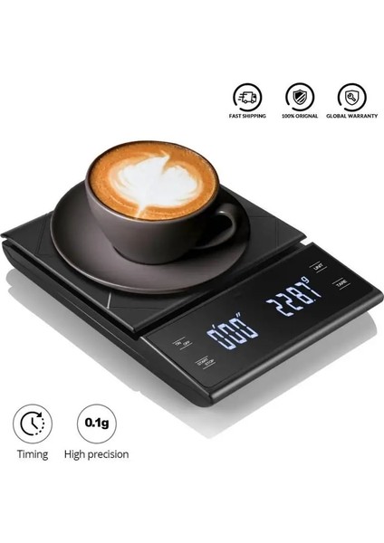 1 Adet Siyah Stil 3kg 3kg.1g Elektronik Kahve Tartı Yüksek Hassasiyetli Dijital Mutfak Terazisi Takı Zamanlayıcı ve LCD Ekranlı Altın Denge Ağırlığı (Yurt Dışından) modelleri