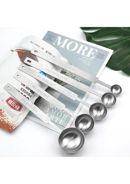 No.1 Tarzı Ölçü Kaşığı Seti, Premium Paslanmaz Çelik Metal Kaşık Seti, Yemek Kaşığı ve Çay Kaşığı, Doğru Ölçüm Sıvı Veya Kuru Için (Yurt Dışından) fiyatları