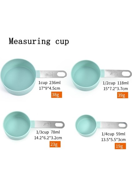 Beyaz Kaşık Stili 4 Adetset Mutfak Ölçme Kaşıkları Çok Amaçlı Ölçme Fincan Paslanmaz Çelik Saplı Ölçme Araçları Mutfak Aletleri (Yurt Dışından) modelleri