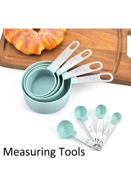 Fincan Beyaz Tarzı 4 Adet Çok Amaçlı Kaşıkcup Ölçme Aletleri Pp Pişirme Aksesuarları Paslanmaz Çelik Saplı Mutfak Alet Setleri Lepeltjes (Yurt Dışından) modelleri