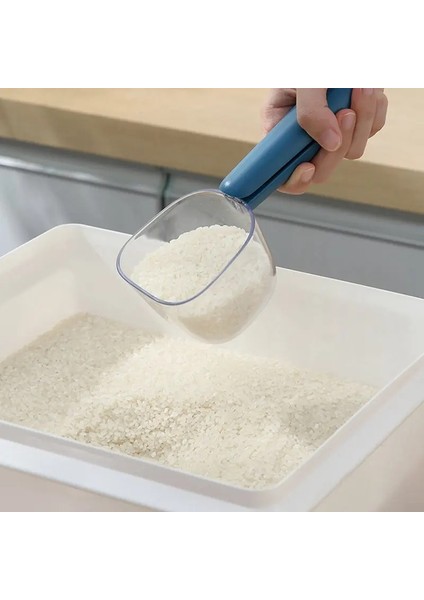 L Tarzı Taşınabilir Pet Kedi Köpek Maması Kürek Sızdırmazlık Torbası Klipsli Kepçe Şeffaf Ölçekli Ölçüm Kaşığı Mutfak Unu Tahıllı Kaşık (Yurt Dışından) modelleri