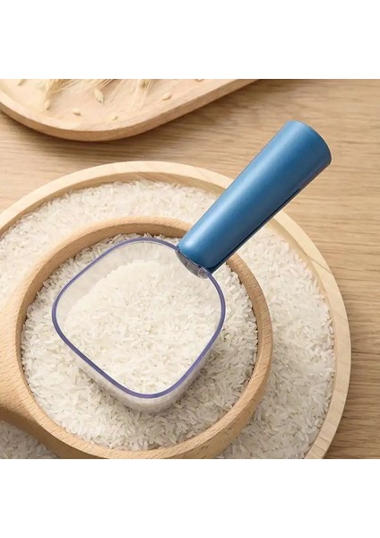 L Tarzı Taşınabilir Pet Kedi Köpek Maması Kürek Sızdırmazlık Torbası Klipsli Kepçe Şeffaf Ölçekli Ölçüm Kaşığı Mutfak Unu Tahıllı Kaşık (Yurt Dışından) fırsatları