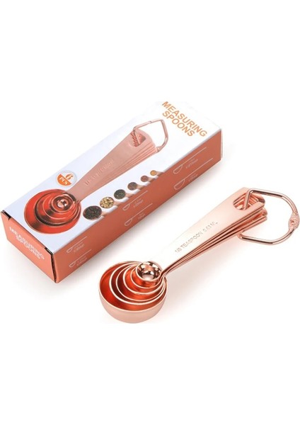 Paslanmaz Çelik Tarzı Adet Ölçme Kaşığı Seti Mutfak Gereçleri Pişirme ve Pişirme Aletleri Paslanmaz Çelik Ölçme Kaşığı Ölçekli Gül Altın (Yurt Dışından) fırsatları