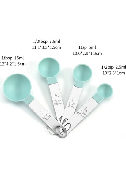 4 Adet Yeşil Kaşık Stili Et Mutfak Ölçü Kaşığı Ölçü Aletleri Kek Pişirme Unu Çok Boy Ölçü Kaşığı Mutfak Alet Setleri (Yurt Dışından) indirimleri
