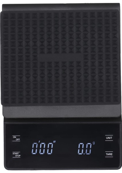 Siyah Stil 3kg 0.3g ~ 3kg Yüksek Hassasiyetli Dijital Tartı, Su Geçirmez LED Ekranlı, Arkadan Aydınlatmalı Taşınabilir Mutfak Terazisi Pişirme ve Kahve Tartısı (Yurt Dışından)