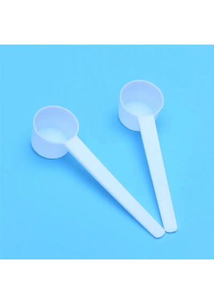 G Plastik Kahve Ölçü Kaşığı Süt Tozu Sıvı Baharat Doldurulabilir Yeniden Kullanılabilir Uyumlu Kepçe (Beyaz) (Yurt Dışından)