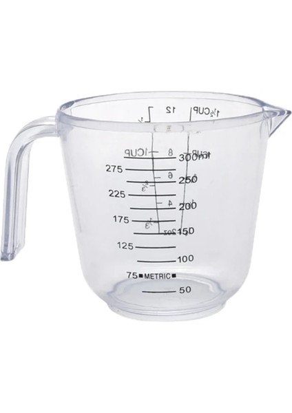 S Tarzı Ölçek Ölçümlü Şeffaf Plastik Ölçme Kabı Istiflenebilir Su Ölçüm Sürahisi 124E (Yurt Dışından) fırsatları
