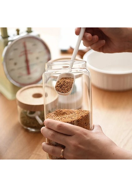 Beyaz Stil Çok Amaçlı Uzun Saplı Ölçme Kaşığıml Ölçme Pişirme Aracı Plastik Çay Kaşığı Gram Kepçe Kepçe Mutfak Aksesuarları (Yurt Dışından) modelleri