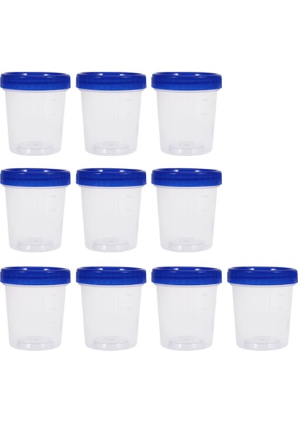 Mavi Stil ml Tek Kullanımlık Plastik Kapaklı Ölçü Kabı Şeffaf Numune Kabı Mutfak Aksesuarları (Yurt Dışından)