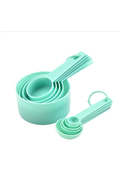 10 Adet Yeşil Stil Çok Amaçlı Kaşıklarbardak Ölçüm Aletleri Pp Pişirme Aksesuarları Paslanmaz Çelikplastik Saplı Mutfak Aletleri (Yurt Dışından)