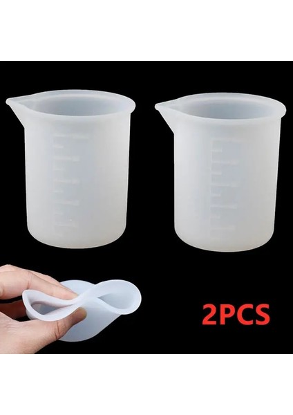 2 Adet Stil 2 Adet Silikon 100ML Ölçme Fincan Takı Kristal Ölçekli Reçine Tutkal Kalıpları El Yapımı Dıy Craft Karıştırma Mutfak Aksesuarları (Yurt Dışından) modelleri