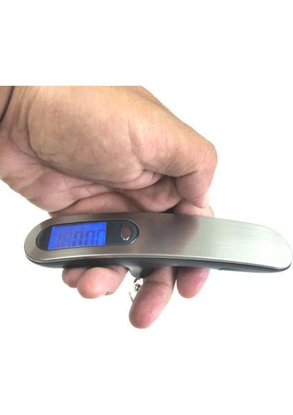 Gümüş Tarzı 50KG 50KG x 10G Dijital Bagaj Ölçeği Taşınabilir LCD Elektronik Tartı Ağırlık Dengesi Bavul Seyahat Asılı Steelyard Kanca Ölçeği Yl (Yurt Dışından) fiyatları