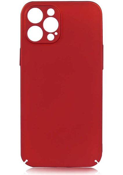 Apple iPhone 12 Pro Max Kılıf Kapp Kapak-Kırmızı