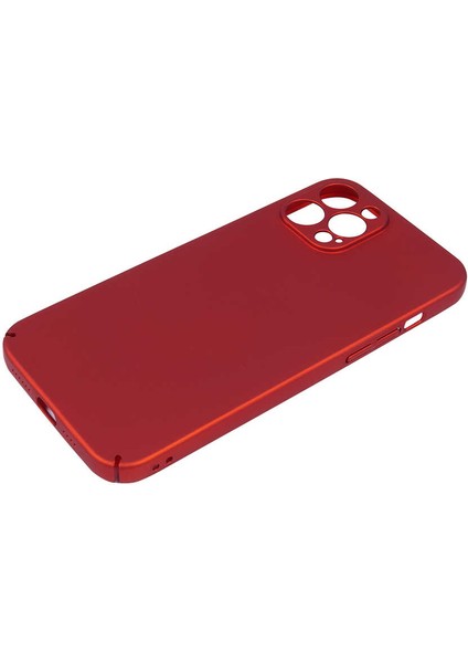 Apple iPhone 12 Pro Max Kılıf Kapp Kapak-Kırmızı