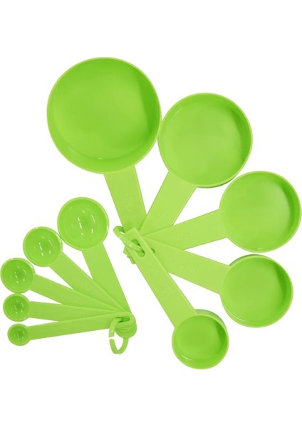 10 Adet Yeşil Stil Mutfak Gereçleri Ölçme Kaşığı Seti Çay Kaşığı Kahve Şeker Kepçe Kek Pişirme Ölçme Fincanları Mutfak Pişirme Pişirme Araçları (Yurt Dışından)