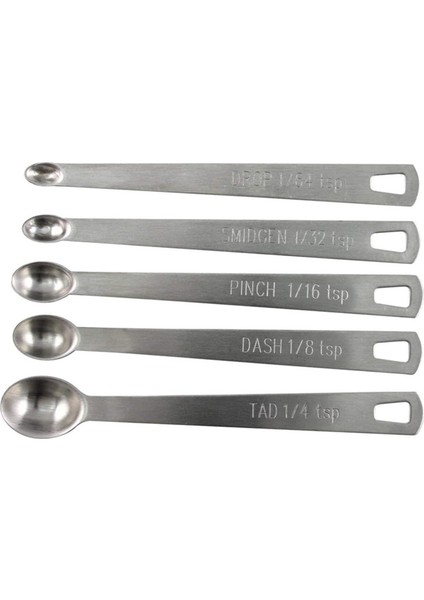 5 Adet Tarzı Paslanmaz Çelik Çift Başlı Ölçme Kaşığı 5'li Set Baharat Kaşığı Aletler (Yurt Dışından) fiyatları