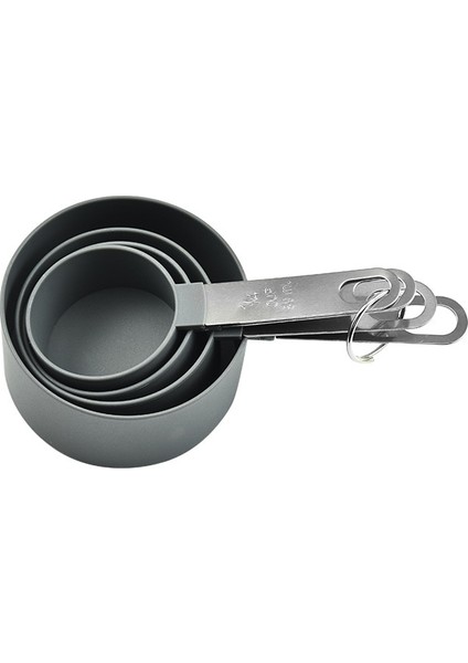 Fincan Gri Stili Mmçok Amaçlı Kaşıkbardak Ölçüm Aletleri Pp Pişirme Aksesuarları Alet Paslanmaz Çelikplastik Saplı Mutfak Aletleri (Yurt Dışından)
