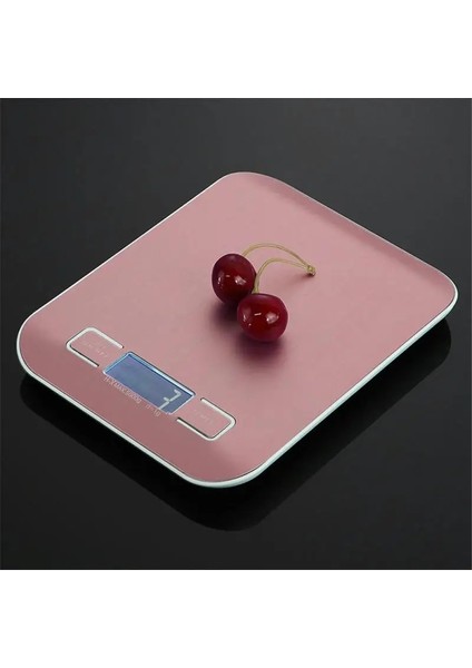 Gül Altın Tarzı 10KG 5kg ~ 10KGG Mutfak Terazisi Paslanmaz Çelik Şarj Edilebilir Tartı Gıda Diyet Dengesi Ölçme Elektronik Pişirme Terazileri (Yurt Dışından)