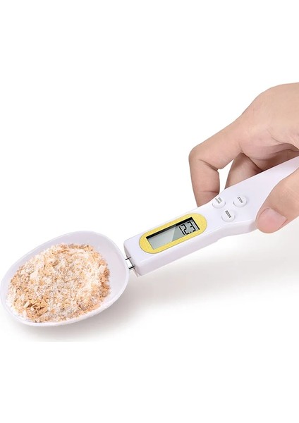 Beyaz Stil 500G.1G Ölçüm Kabı LCD Dijital Mutfak Terazisi Ölçüm Kaşığı Gram Elektronik Kaşık Ağırlık Hacim Gıda Pişirme Aksesuarları (Yurt Dışından) fiyatları
