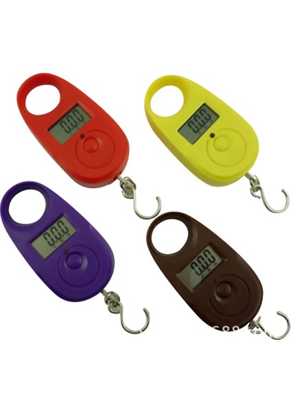 1 Adet Renk Rastgele Tarzı 25 kg 5g Taşınabilir Süper Mini Elektronik Kanca Ölçeği LCD Dijital Ekran Asılı Kanca Tartı Balıkçılık Seyahat Mutfak Tartı Aracı (Yurt Dışından)