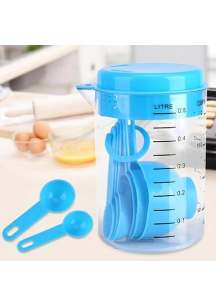 Mavi Stil Mutfak Ölçü Kaşığı Çay Kaşığı Kahve Şeker Kaşığı Kek Pişirme Un Ölçü Kapları Mutfak Pişirme Aletleri 30P (Yurt Dışından) modelleri