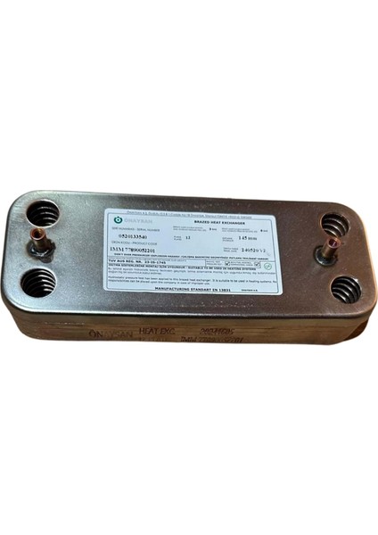 Plaka Eşanjör Önaysan 12 Plaka Logıc Termoteknik 145MM