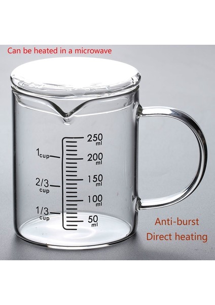 300ML Tarzı Kalınlaşmış Patlamaya Dayanıklı Cam Ölçü Kabı Ev Yüksek Sıcaklık Su Şişesi Mutfak Pişirme Gereçleri Cam Ölçü Kabı (Yurt Dışından) fiyatları