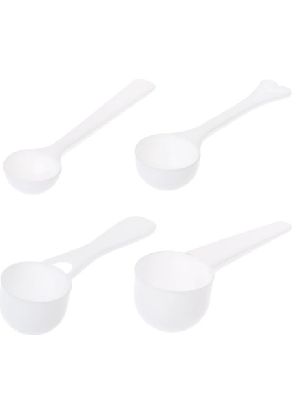 Beyaz Stil No.3 Boyutu G Ölçü Kaşığı Kahve Protein Süt Tozu Kaşık Kaşık Mutfak Gereçleri (Yurt Dışından)
