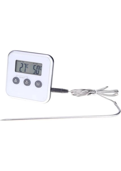 Mutfak Dijital Barbekü Gıda Termometresi Zamanlayıcı Fry Grill Gıda Et Süt Sıcaklık Ölçer Ölçer ile Prob Pişirme Barbekü Termometresi (Yurt Dışından) fiyatları