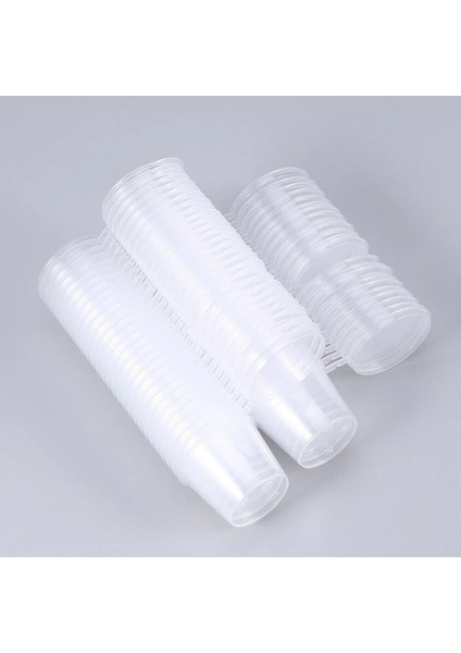 30ML Stili 50 Parça ml Şeffaf Plastik Tek Kullanımlık Kapaklı Porsiyon Bardakları, Sufle Bardakları, Çeşni Cu (Yurt Dışından) fiyatları