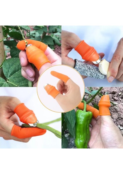 Kadın Tip 1 Stili Bahçe Çiftliği Meyve Bahçesi Meyve Sebze Başparmak Toplama Bıçağı Budama Makası Silikon Parmak Eldiven Testere Düz Bıçak Opsiyonel Kesici (Yurt Dışından) indirimleri