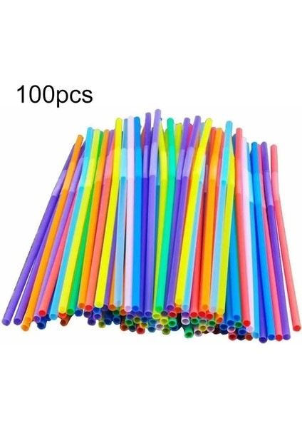 Yaklaşık 27CM x 6mm Tarzı Pipetler Plastik Içecekler Için Kalın Renkli Siyah Içme Suyu Barı Kabarcık Aksesuarı Tek Kullanımlık Milkshake Kokteyl Tüpü (Yurt Dışından)