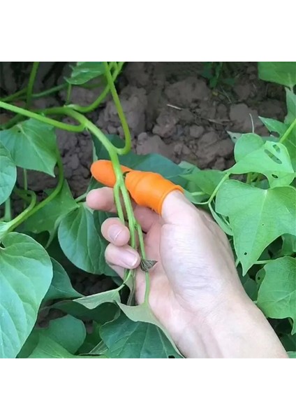 Koyu Haki Stili Silikon Başparmak Bıçağı Parmak Koruyucu Sebze Hasat Bıçağı Düz ​​bıçak Makas Kesme Halkaları Bahçe Eldivenleri (Yurt Dışından) indirimleri
