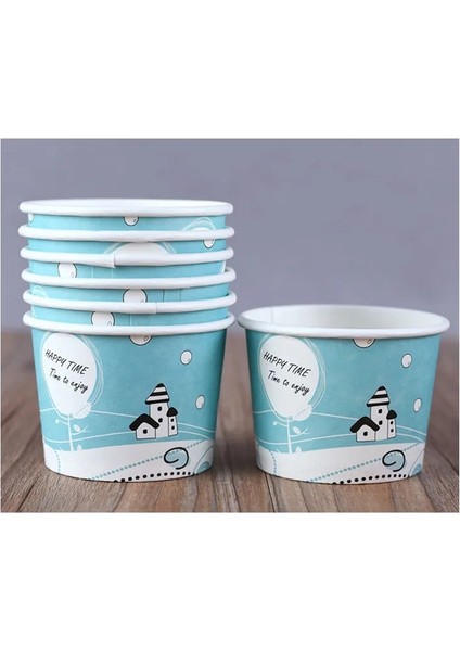 Sadece Cup4 Stili 7CM50 Adet Aper Bardaklar Doğum Günü Partisi Iyilik Tatlı Kapaklı Bardak Yüksek Li Karikatür Dondurma Kasesi 200ML Küçük Yuvarlak Tek Kullanımlık (Yurt Dışından)