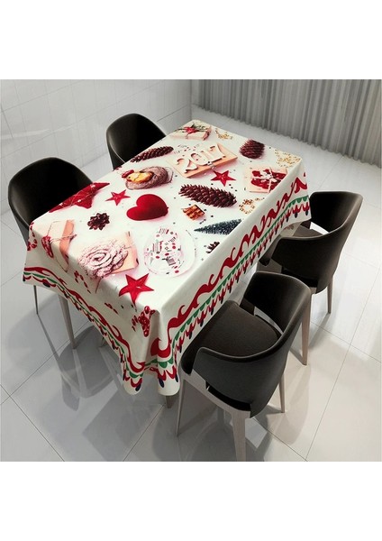 F Stili 140X180CM 2020 Yeni Yıl Noel Masa Örtüsü Mutfak Yemek Masası Süslemeleri Ev Dikdörtgen Parti Masa Noel Süsleri Kapakları (Yurt Dışından)